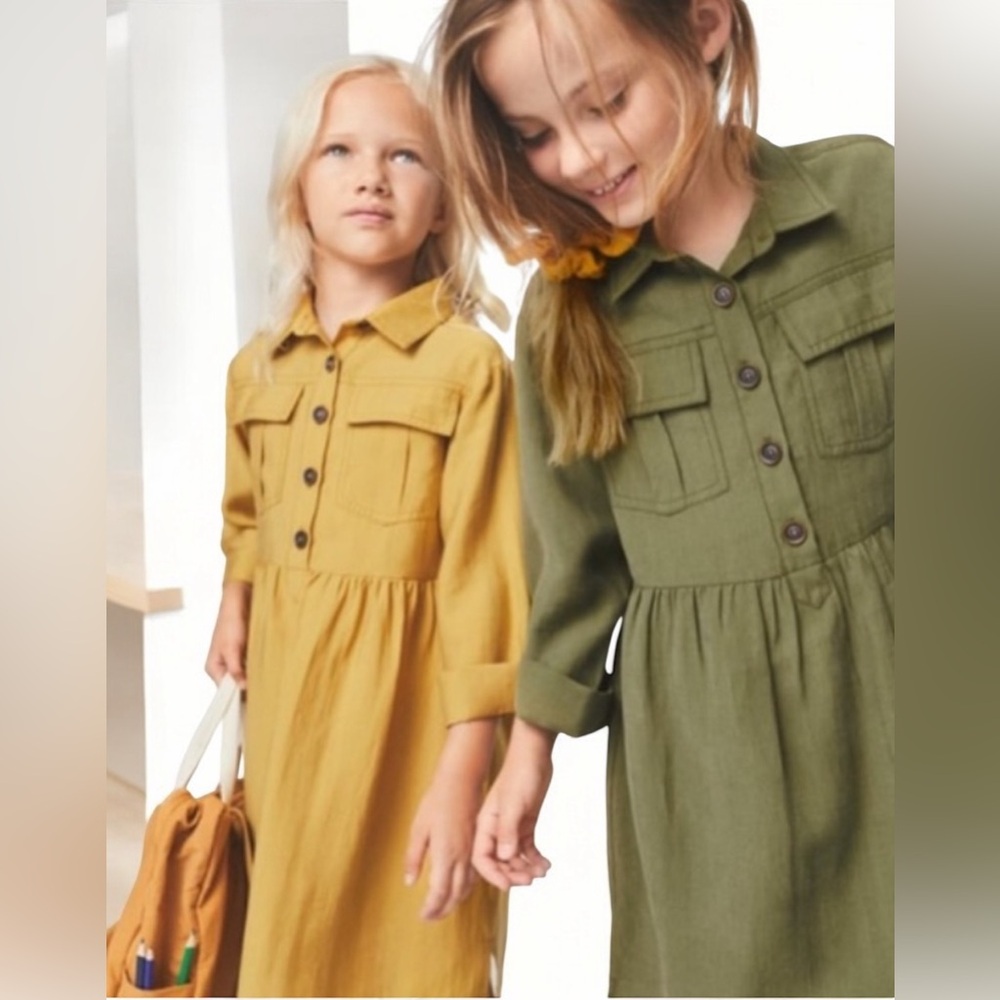 Zara Kids mustard Shirt Dress